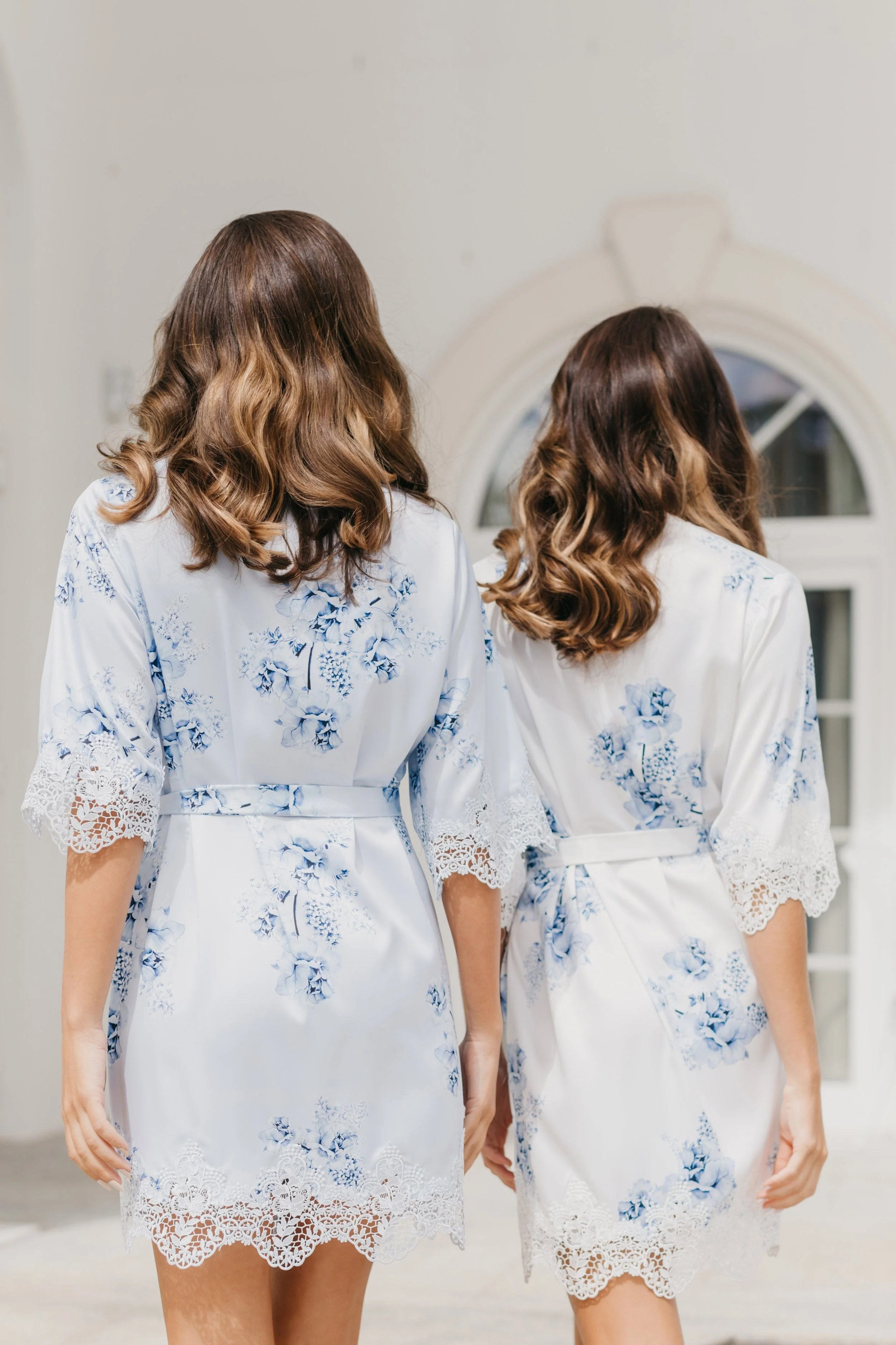 Ivana Bleu De Fleur Printed Robe - Image 12