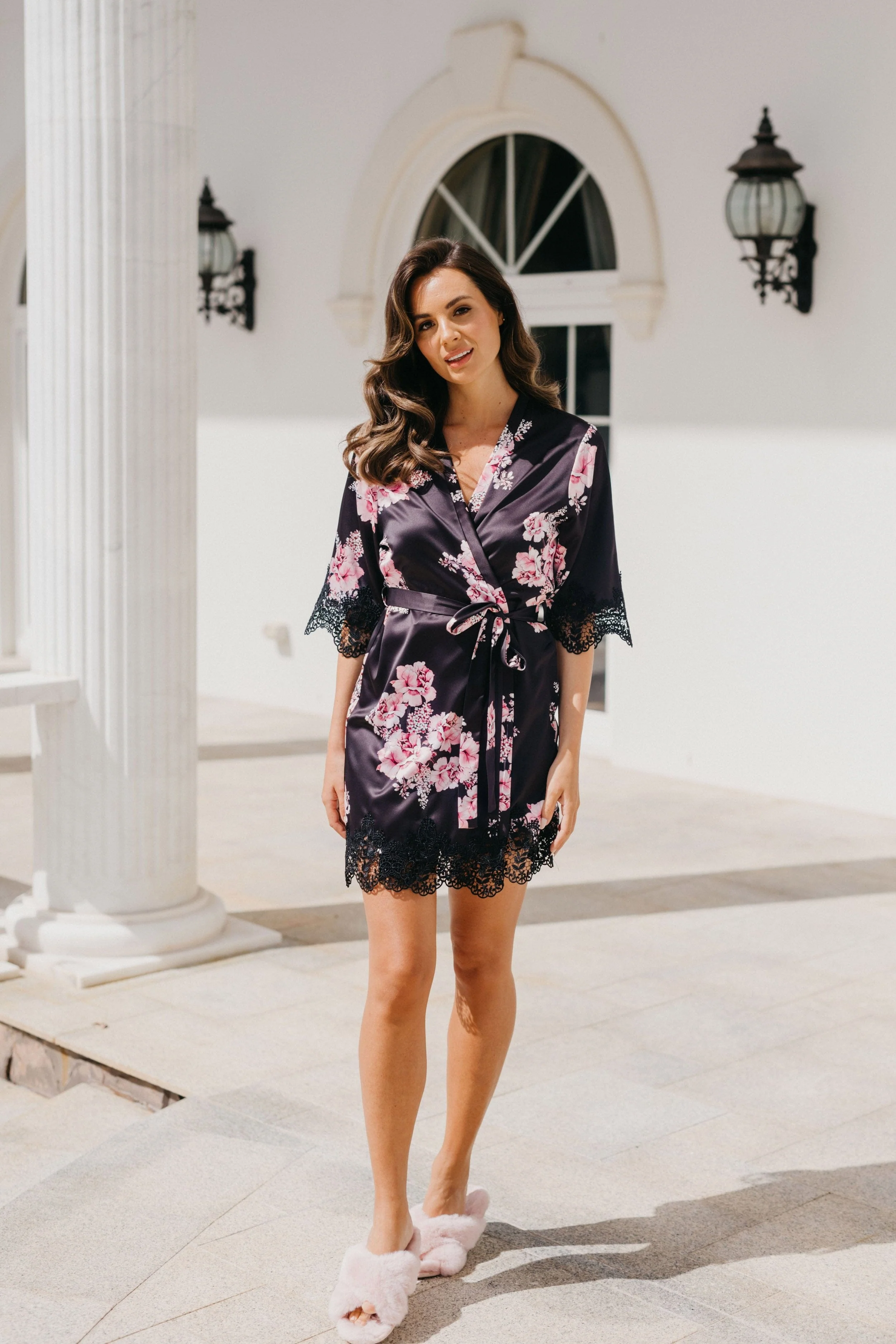 Ivana Bouquet De Fleur Printed Robe - Image 15