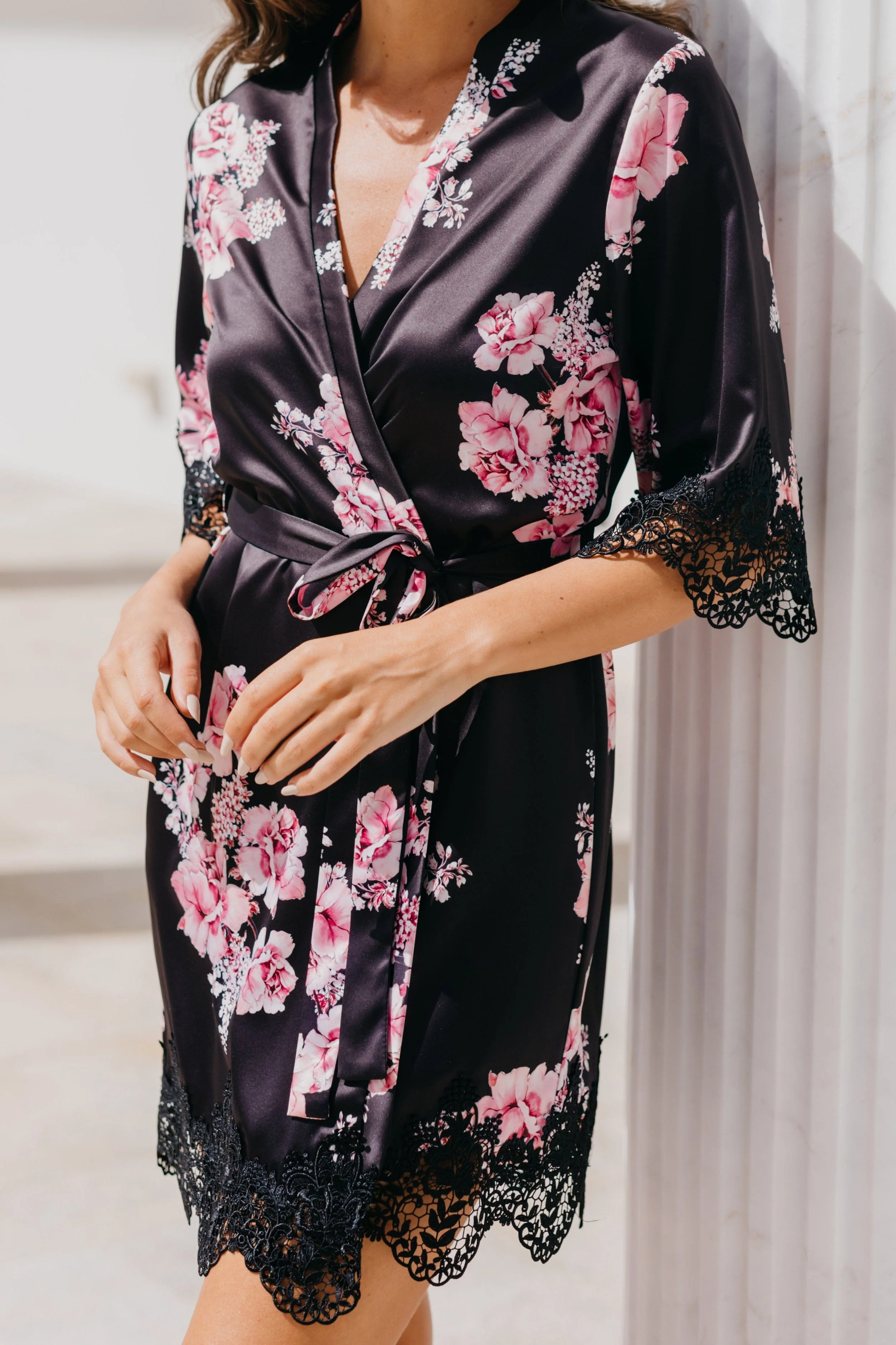 Ivana Bouquet De Fleur Printed Robe - Image 17