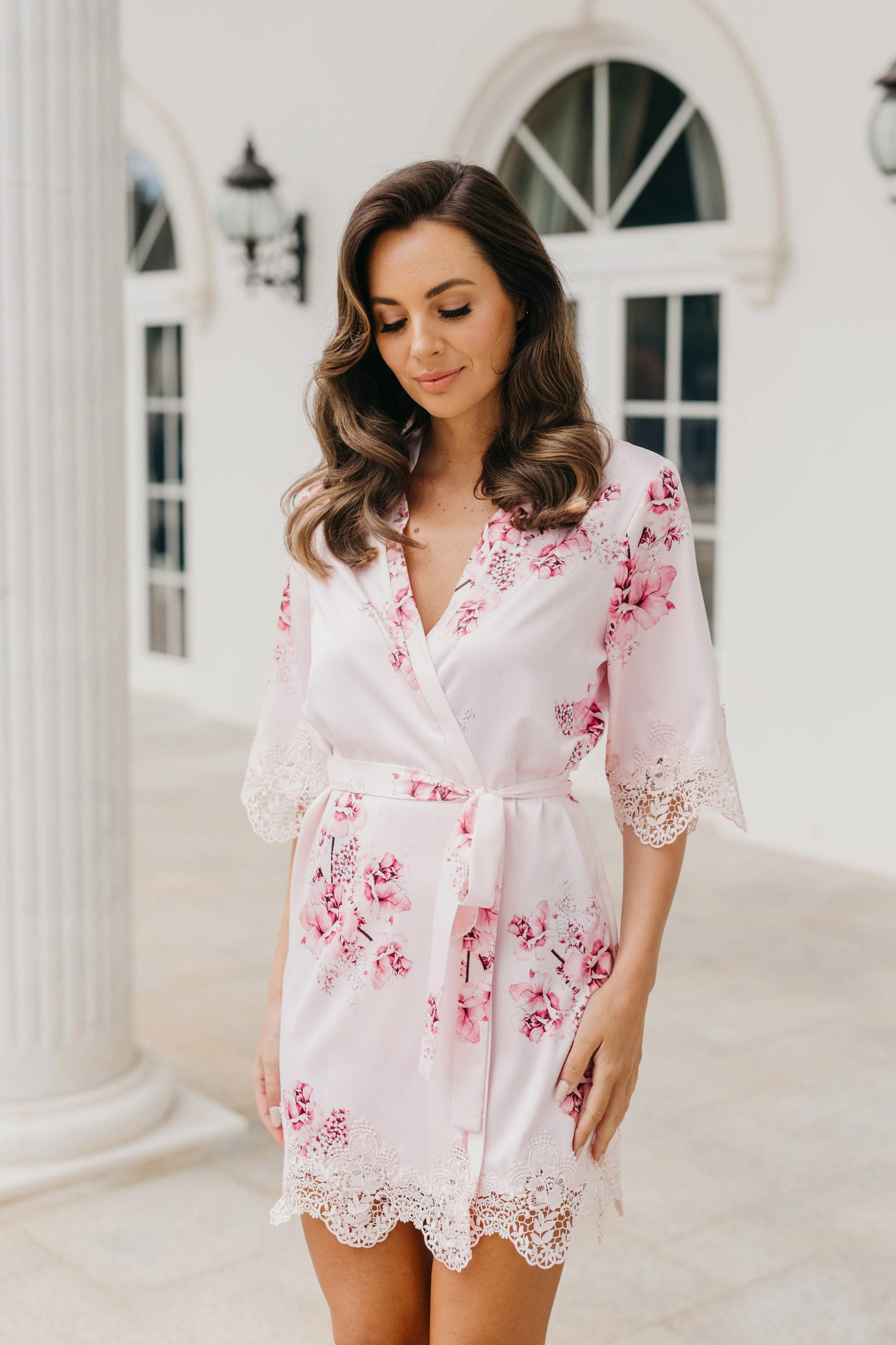 Ivana Bouquet De Fleur Printed Robe - Image 4