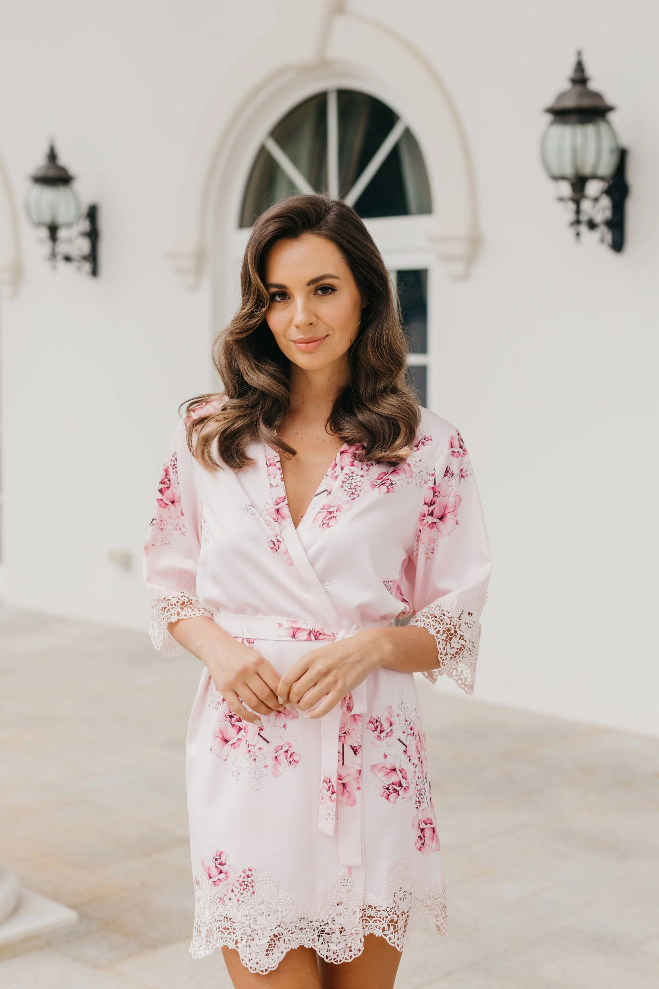 Ivana Bouquet De Fleur Printed Robe - Image 7
